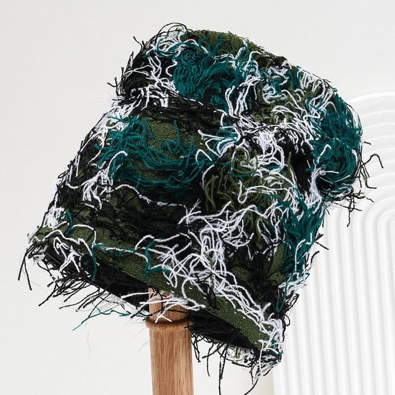 Autumn Winter Warm Beanie Hat Perfect for Cold Weather Knit Hat Unisex Knit Beanie Cap Household for Children Adults- camouflage green