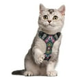 thumbnail image 5 of Pet Vest For Walking With Handle Adjustable Reflective Dog Cat Harness Tribal Motifs Pattern, 5 of 7