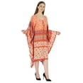thumbnail image 2 of Moomaya Printed Short Turkish Kaftan For Women's Sexy Kaftan Evening Gown Beachwear Dress, 2 of 6
