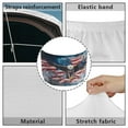 thumbnail image 6 of Uorisanigo American Flag Eagle Car Hood Cover Tear-Resistant Universal Car Hood Cover Automotive Accessories Car Bonnet Banner Suitable Most Automotive Sedans Trucks Pickup Sports Cars, 6 of 7