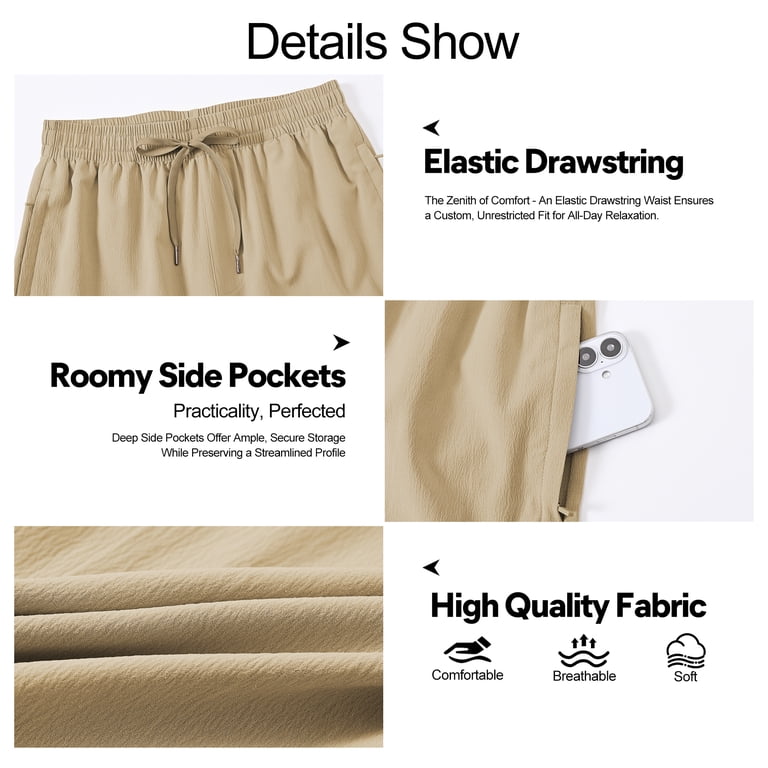 Xidunhg Men's Linen Casual Beach Summer Pants photo 8