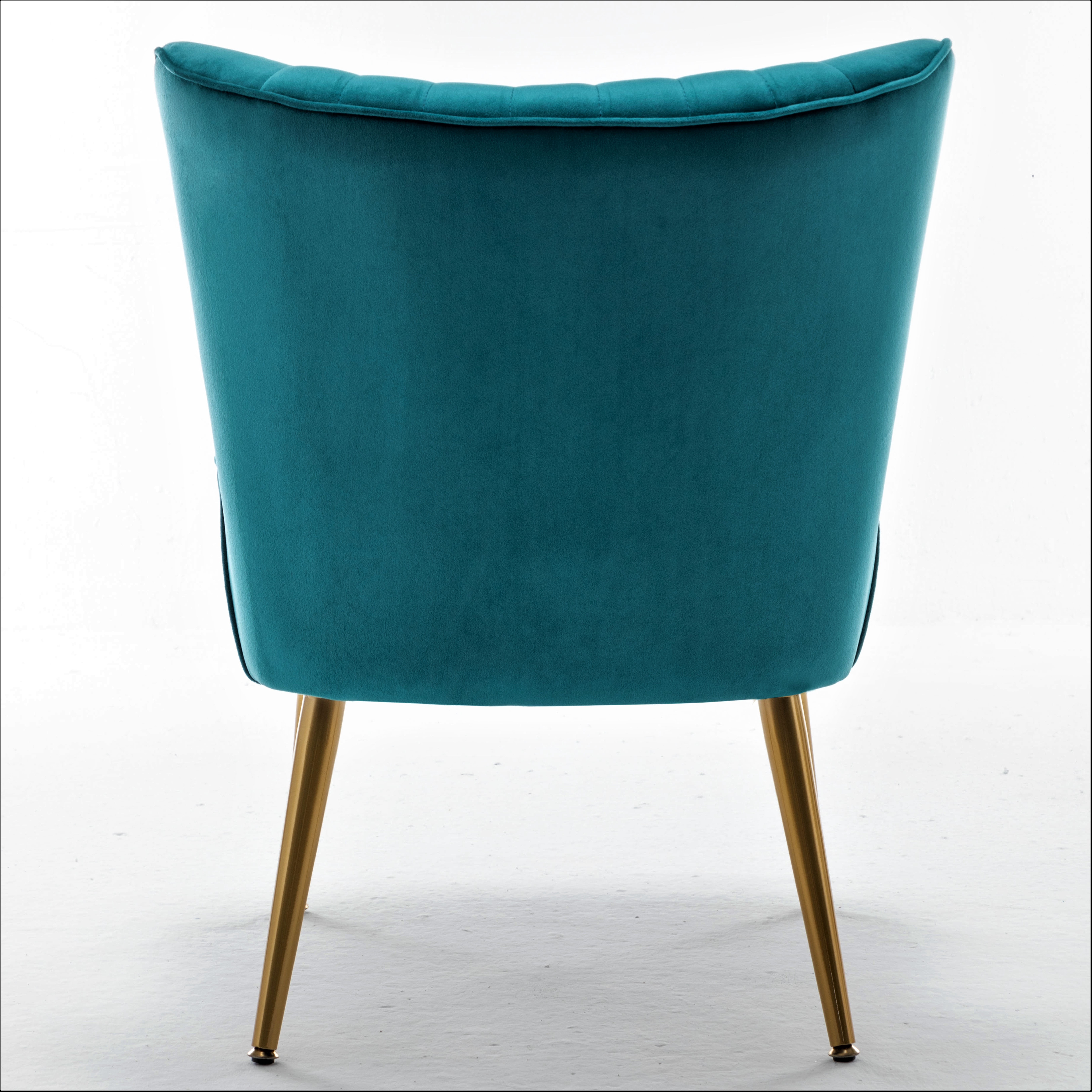 US Pride Furniture Sauter 23.2" Wide Mid-Century Modern Microfiber Accent Chair, Greynish Blue