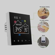 BIMZUC Smart Digital Thermostat LCD Display Color Touchscreen Programmable Temperature Controller for Hydronic Heating Boiler Standard Version Home Office AC90V-240V