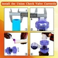 thumbnail image 4 of Check Valve 3/4 Inch True Union Transparent Blue UPVC Pipeline One-Way, 4 of 6