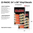 thumbnail image 2 of Sushi (2-PACK) 24" x 36" Vinyl Decals | Sign Insert Peel & Stick Decals Stickers Window Signs, 2 of 2