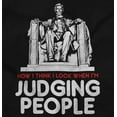 thumbnail image 2 of Judging People Lincoln Memorial DC Unisex Plus Fleece Graphic Hoodie Brisco Brands 2X, 2 of 5