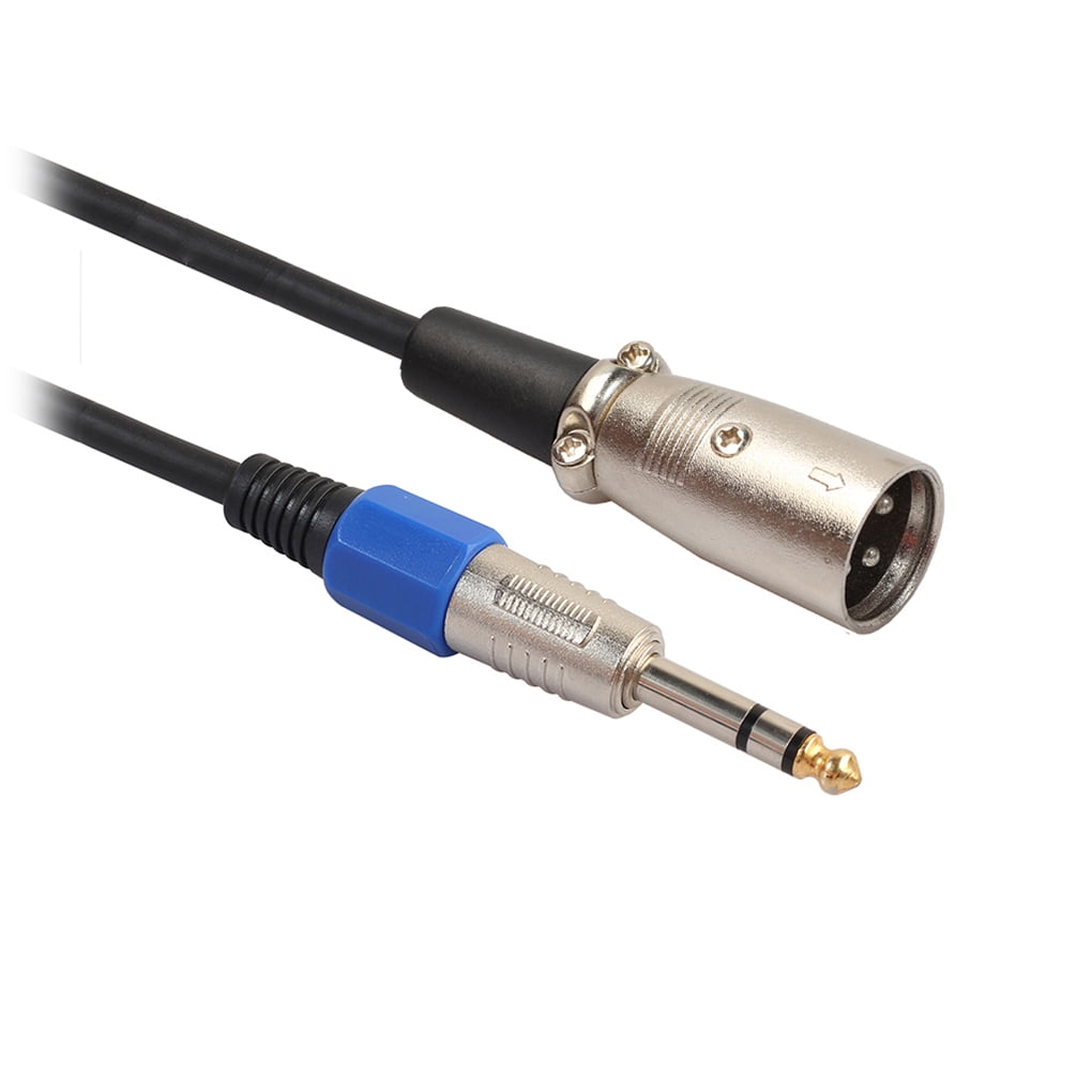 1.8/3/5/10/15/20M Stereo 6.35mm Male to XLR Male 3Pin Audio Cable