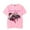 Pink, variant on Mori Calliope Merch T-shirt Fashionable Printed Short Sleeved Top Fan Commemorative Clothing