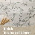 thumbnail image 6 of DWCN Thick Textured Linen Floral Valance for Kitchen Living Room, Rod Pocket Farmhouse Vintage Cottage Valance Curtain, Green Rose, 42 x 18 Inches, 1 Panel, 6 of 8