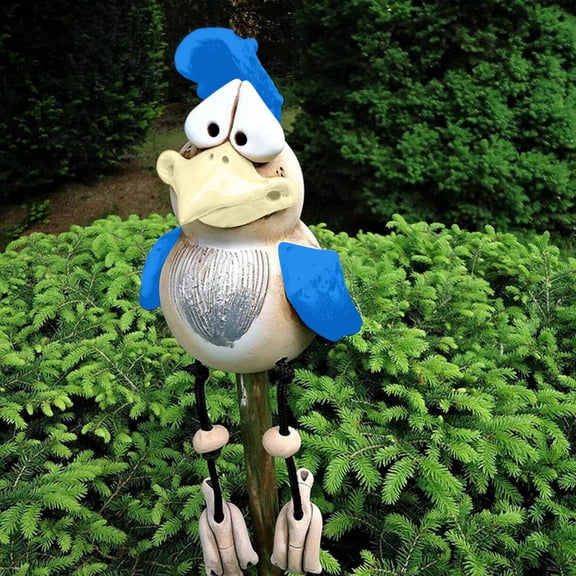 sdhkgrrt Garden Chicken Statue, Resin Outdoor Garden Decor for Patio Yard, Funny Animal Sculpture Garden Art, Unique Home Decor Gift for Garden Lovers