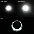 thumbnail image 4 of Astra Depot Universal Motorcycle 6.5" LED Side Mount Spiral Headlight Halo Ring Daytime Running Light, 4 of 7