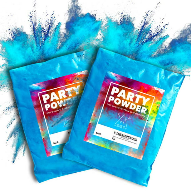 Hawwwy Colorful Powder for Gender Reveal Blue Powder Burnout Colored