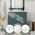thumbnail image 5 of 30'' Bathroom Vanity with Resin Sink Combo,Solid Wood Frame Bathroom Storage Cabinet, Freestanding Vanity Set with 3 Drawers& Soft Closing Doors - Navy Blue, 5 of 7