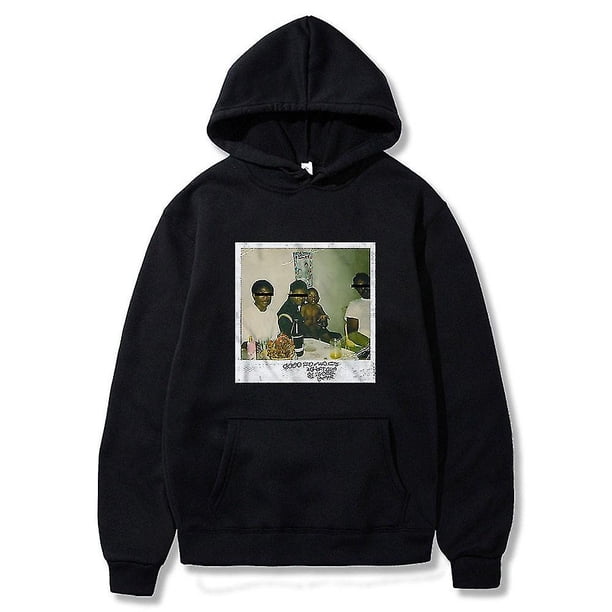 Kendrick Lamar Good Kid, camisetas para hombre/mujer, moda cálida, música Rap, Sudadera con capucha para hombre, ropa informal con impresión holgada, sudadera negra con capucha