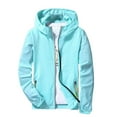 thumbnail image 3 of JIANJIA Mens Coats And Jackets Solid Color Hooded Long Sleeve Casual Plus Size Zipper Cardigan Autumn Winter Outerwear Sportwear, 3 of 3