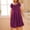 Purple, variant on Clearance Clothes Under 10.00 TMOYZQ Vintage Ice Silk Nightgowns for Women Lightweight Short Sleeve Knee Length Night Dress Loose Fit Lace Neckline Non See Through Sleep Dress