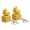 Yellow 2pcs, variant on Decompression Toy Frog Croaking Fidget Key Chain Rechargeable Frog Clicker with Realistic Sounds Portable Stress Relief Toy