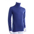 thumbnail image 4 of Pull Col Montant en Coton pour Hommes Gris Clair 3TG, 4 of 5