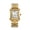Gold and white steel belt, variant on Fashion Men's Watch Classic Square Two-Hand Quartz Watch Business Trend Steel Band Men's Watch