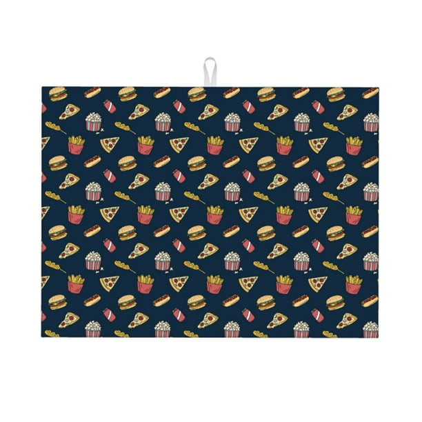 Balery Fast Food Alfombrilla de Secado para Cocina, 18x24 Pulgadas, Súper Absorbente para Platos y Encimeras