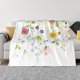 thumbnail image 1 of Fotbe Wildflowers Manta de Franela con Estampado, Manta Ultrasuave para Cama, Sofá, Auto, Hipoalergénica y Antibolitas-60"x50", 1 of 6