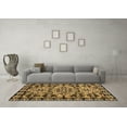 thumbnail image 3 of Ahgly Company Indoor Rectangle Abstract Brown Modern Area Rugs, 2' x 5', 3 of 4