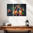 thumbnail image 2 of Elephant Stock Two Horses Color Splash Paint Wall Art - Horizontal Multi Panel Canvas - Living Room Wall Decor - Animal Multi Panel - Gold And Beige Decor - 23" x 14", 2 of 4