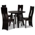 thumbnail image 2 of Baxton Studio Torin Modern Dining Set, Espresso Brown, 2 of 9