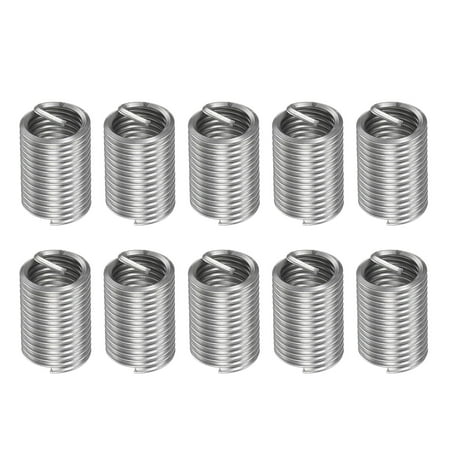 

Uxcell M14 x 2 2.5D 35mm 304 Stainless Steel Wire Thread Insert Threaded Sleeve 10 Pack