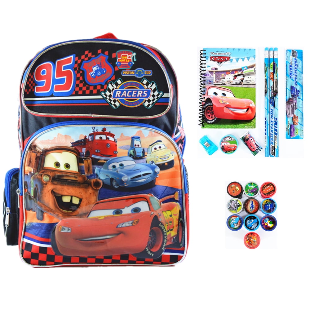 Disney Pixar® Cars 3 Official Lightning McQueen Back To School Bag & Lunch Sets 