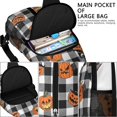 thumbnail image 4 of Sling Backpack,Checkered Halloween Pumpkin Pattern Crossbody Bag with Water Bottle Holder,Waterproof Sling Bag for Men/Women with Chest Phone Holder for Hiking,Travel, 4 of 6