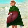 thumbnail image 4 of Fmbmuo Oversized Rugby Beach Towel (36 “x72”) - Sporty Printed Design - Quick Drying Towel for Pools, Beaches and Stadiums, 4 of 5
