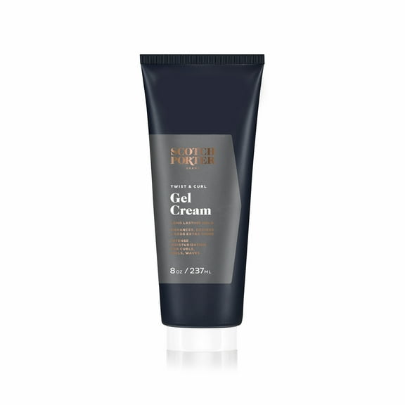 Scotch Porter Twist & Curl Gel Cream, 8 oz., All Hair Types, Moisturizing, Unisex