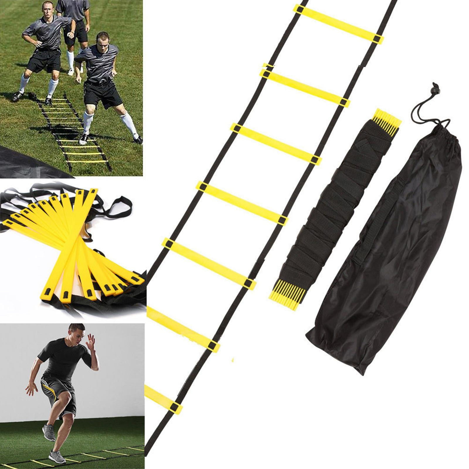 funtasica Agility Ladder, Training Exercise Ladders for Soccer Football Boxing Footwork Sports Agility Training with Carry Bag, 8/12/16/20 Rung - , 9M 16Joint