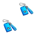 thumbnail image 3 of Kenally Llavero de coche desmontable elegante funda protectora brillante accesorios con reemplazo de llavero para CX-5/CX-30/CX-9 2020-2021 azul Azul 2piezas Kenally CBP383938, 3 of 6