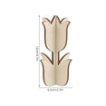 thumbnail image 7 of Soimiss Tulip Ornaments Unfinished Wooden Tulips Beige Paintable Artists Home Decoration, 7 of 7