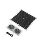 thumbnail image 5 of Ventilador solar de 25 W alta velocidad IPX65 resistente al agua bajo nivel de ruido mantiene segura la circulación del aire kit de ventilador dual con energía solar para ANGGREK Otros, 5 of 8