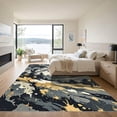thumbnail image 3 of ODIKA 8'x10' Machine Washable Non-Slip Area Rug, Abstract Gray High Traffic Rug, Gray, 935972, 3 of 7