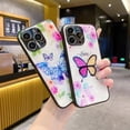 thumbnail image 3 of Cute Kawaii Colorful Butterfly Shell Texture Phonea Case Compatible with iPhone Case (Purple,iPhone 15 Pro Max), 3 of 7