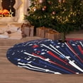 thumbnail image 6 of Rateoe Red White Blue Fireworks 1 Print Christmas Tree Skirt 48" for Xmas Holiday New Year Party Circle Tree Mat Ornaments Decoration, 6 of 7