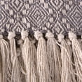 thumbnail image 3 of DII 60x50" Modern Cotton Diamond Stitch Throw with Fringe in Gray/Ivory, 3 of 7