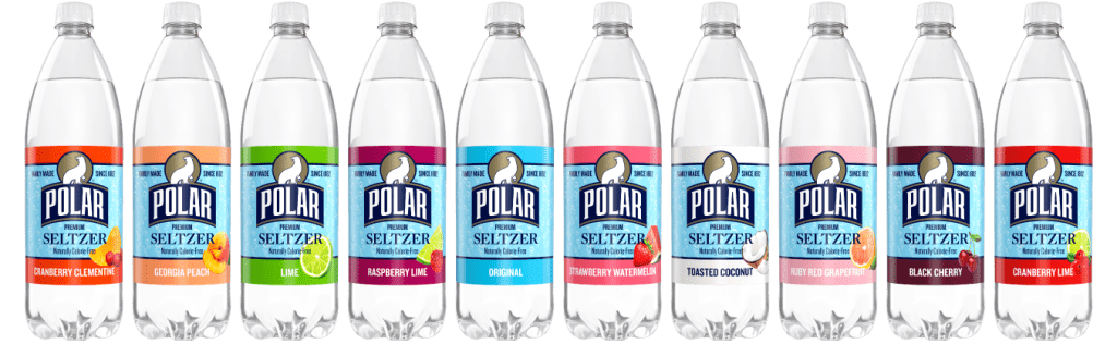 Polar Seltzer Orange Vanilla Sparkling Water, 33.8 Fl Oz, Pack of 12