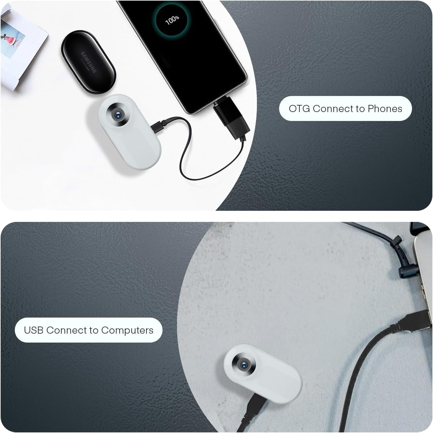Cat Camera Collar with 128GB SD Card, HD 1080P Dog Collar Camera Mini Body Camera Action Camera Wireless Collar Camera for Dogs Cats Gift Indoor/Outdoor