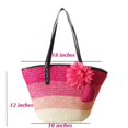 thumbnail image 2 of Straw beach basket tote bag, 2 of 2