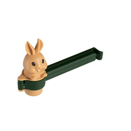 

Sealing Clips With Pour Spouts Leak Proof Food Bag Clips for Candies Chips Cornflakes Green Beige