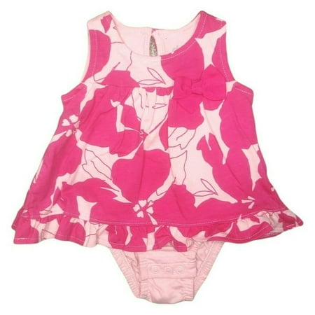

Baby Girls One Piece Flutter Sleeve Romper Dress