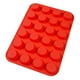 thumbnail image 1 of Bewildely Molde para hornear magdalenas con 24 ranuras, bandeja para moldes de silicona para pasteles y Chocolate, bandeja para hornear postres de cocina Herramientas y accesorios para hornear rojo Bewildely HA8530-02B, 1 of 6