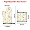 thumbnail image 2 of Cauagu Gold Christmas Tree Print Oven Mitts and Pot Holders 4 pcs Set,Extra Thicken Long Kitchen Oven Glove Potholders BBQ Gloves-Oven Mitts and Pot Holders(11 Inch), 2 of 6