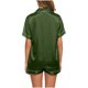 thumbnail image 2 of Conjunto de pijama de seda para mujer: top de satén con botones y pantalones cortos, ropa de estar por casa suave, ideal para las noches de verano y para relajarse de forma informal., 2 of 6