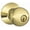 Lifetime Polished Brass, variant on Schlage F51-Orb Orbit Keyed Entry Door Knob Set - Brass